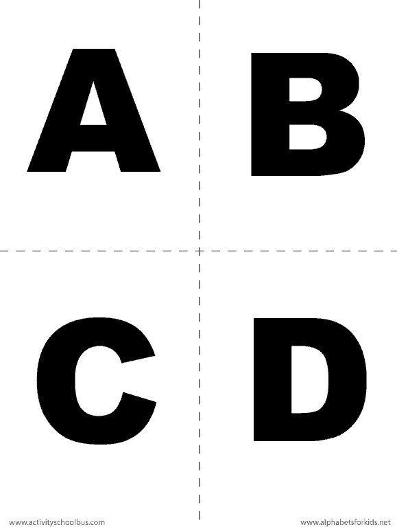 Alphabet Flash Cards ABC Cards Preschool Learning Online