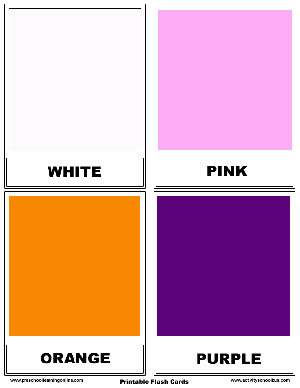 Printable Colors Flashcards for kids & Color Flashcards for Printing!