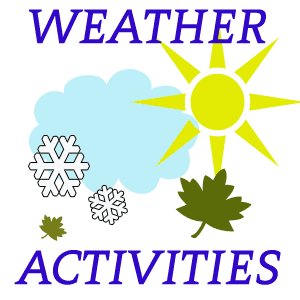 Weather activities and seasonal weather ideas for preschoolers.