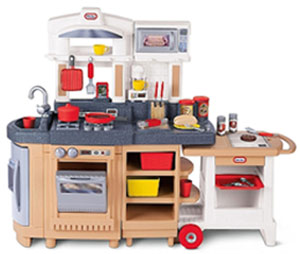 wooden kitchen set for preschool