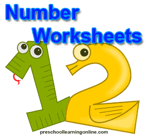 Preschool Number Worksheets for Kids - Preschool Learning Online